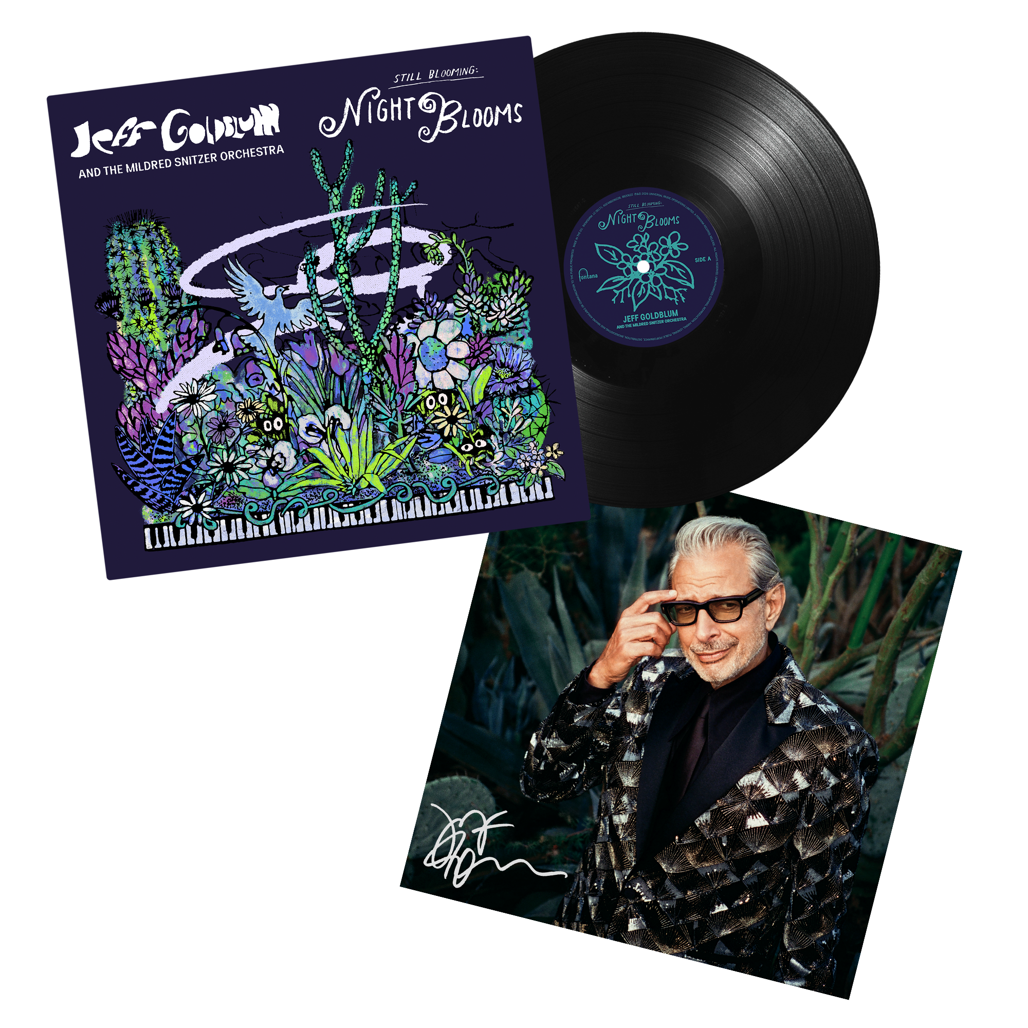 Jeff Goldblum And The Mildred Snitzer Orchestra - Night Blooms - Vinyl (Signed)